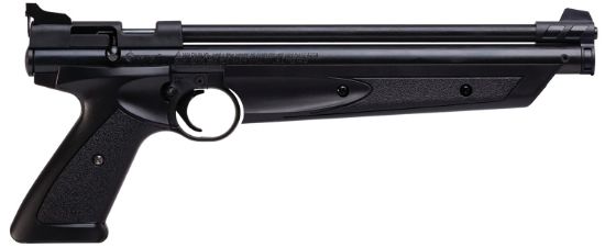 Picture of Crosman P1377 American Classic Pump Pistol 177 1Rd Rifled Steel Barrel, Fixed Front/Adjustable Rear Sights, Black Polymer Grips, Crossbolt Safety 