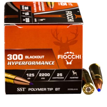 Picture of Fiocchi 300Blkha Hyperformance 300 Blackout 125 Gr Super Shock Tip 25 Per Box/ 20 Case 