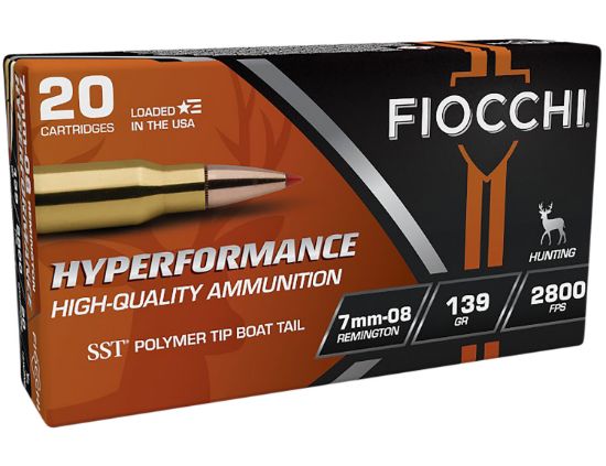 Picture of Fiocchi 7Mm08hsa Hyperformance 7Mm-08 Rem 139 Gr Super Shock Tip 20 Per Box/ 10 Case 