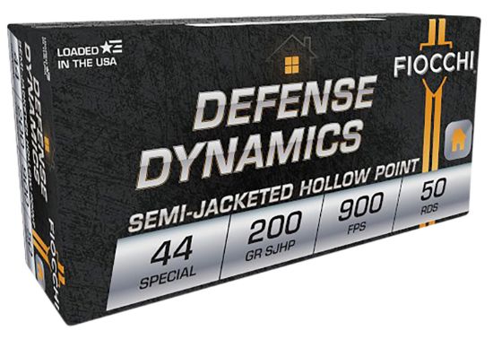 Picture of Fiocchi 44Sa500 Defense Dynamics 44 S&W Spl 200 Gr Semi Jacketed Hollow Point 50 Per Box/ 10 Case 