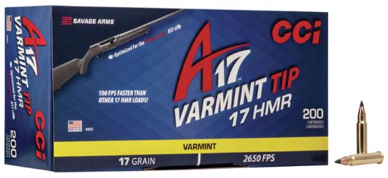 Picture of Cci 949Cc A17 Varmint Tip 17 Hmr 17 Gr Varmint Tipped 200 Per Box/ 10 Case 