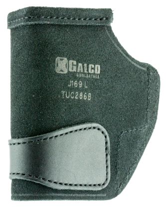 Picture of Galco Tuc286b Tuck-N-Go 2.0 Iwb Black Leather Compatible W/ Glock 26 Gen3-5/27 Gen3-5/Taurus G2c Uniclip/Stealth Clip Mount Ambidextrous 