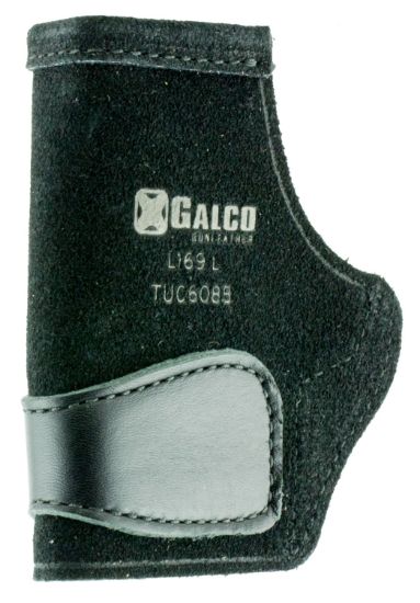 Picture of Galco Tuc608b Tuck-N-Go 2.0 Iwb Black Leather Uniclip/Stealth Clip Fits Sig P238/Springfield 911/Diamondback Db Ambidextrous 