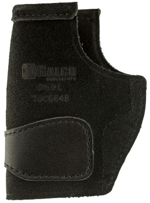 Picture of Galco Tuc664b Tuck-N-Go 2.0 Iwb Black Leather Uniclip/Stealth Clip Fits Sig P938 Ambidextrous 