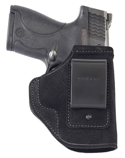 Picture of Galco Sto266b Stow-N-Go Iwb Black Leather Belt Clip Fits 1911 4-4.25" Barrel Right Hand 