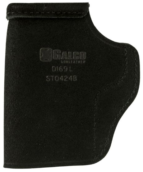 Picture of Galco Sto424b Stow-N-Go Iwb Black Leather Belt Clip Fits 1911 3" Barrel Right Hand 