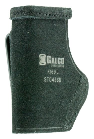 Picture of Galco Sto436b Stow-N-Go Iwb Black Leather Belt Clip Fits Ruger Lcp/Diamondback Db Right Hand 