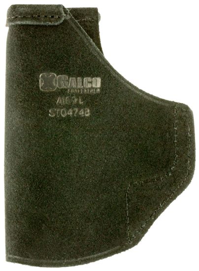 Picture of Galco Sto474b Stow-N-Go Iwb Black Leather Belt Clip Fits S&W M&P Compact/S&W M&P 2.0 Subcompact/Savage Stance Right Hand 