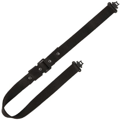 Picture of Allen 8061 Quick Adjusting Rifle Sling W/Swivels Black Nylon Adjustable Length 26" To 33", 1.25" Wide 