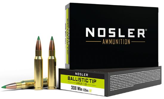 Picture of Nosler 40061 Ballistic Tip 308 Win 125 Gr Spitzer Ballistic Tip 20 Per Box/ 10 Case 