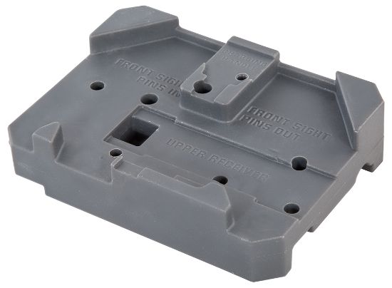 Picture of Wheeler 156945 Armorer's Bench Block Gray Plastic Rifle Ar Platform 