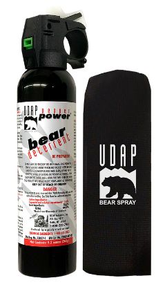 Picture of Udap 15Cp Super Magnum Bear Spray Oc Pepper Range Up To 35 Ft 9.20 Oz Includes Chest Holster 