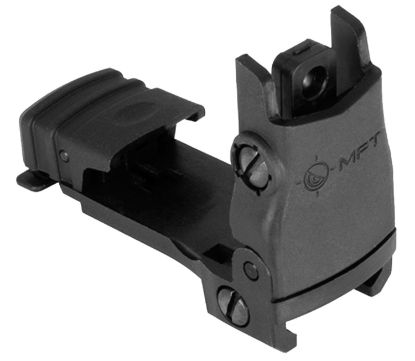 Picture of Mission First Tactical Bupswr Flip Up Rear Sight Black Folding Ar-Platform 