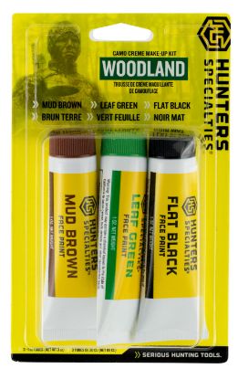 Picture of Hunters Specialties 00268 Woodland Camo Creme Makeup Kit 3 Tubes 