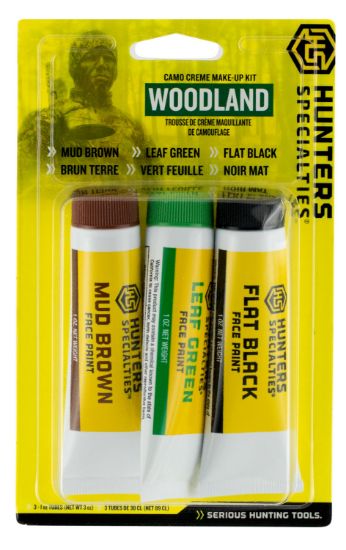 Picture of Hunters Specialties 00268 Woodland Camo Creme Makeup Kit 3 Tubes 