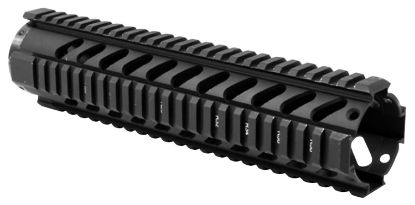 Picture of Aim Sports Mt061 Ar Handguard 10" Mid-Length Style Made Of Aluminum With Black Anodized Finish & Quad Rail 