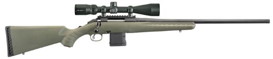 Picture of Ruger 26951 American Predator Full Size 223 Rem 10+1 22" Matte Black Threaded Barrel, Matte Black Picatinny Rail Steel Receiver, Moss Green Fixed Synthetic Stock, Vortex Crossfire Ii 4-12X44mm 