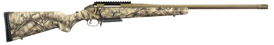 Picture of Ruger 26925 American Full Size 6.5 Creedmoor 3+1 22" Burnt Bronze Cerakote Heavy Barrel, Picatinny Rail Steel Receiver, Gowild Camo I-M Brush Fixed Synthetic Stock, Right Hand 