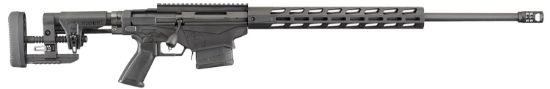 Picture of Ruger 18028 Precision 308 Win 10+1 20" Medium Contour Barrel With Hybrid Muzzle Brake, Type Iii Hard Coat Anodized Finish, Ruger Precision Msr Stock, M-Lok Accessory Slots, Optics Ready 