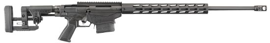 Picture of Ruger 18029 Precision 6.5 Creedmoor 10+1 24" Medium Contour Barrel W/Hybrid Muzzle Brake, Hard Coat Anodized Finish, 15" M-Lok Handguard Synthetic Left Side Folding Ruger Precision Msr Stock 