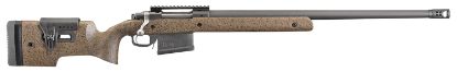 Picture of Ruger 47183 Hawkeye Long-Range Target Full Size 300 Win 10+1 26" Matte Black Steel Threaded Barrel, Picatinny Rail Steel Receiver, Black Speckled Brown Adj Comb & Lop Laminate Stock 