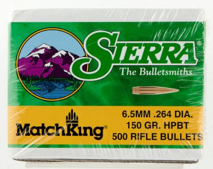 Picture of Sierra 1755C Matchking 6.5 Creedmoor .264 150 Gr Hollow Point Boat Tail/ 500 Per Box 