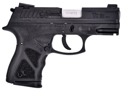 Picture of Taurus 1Th9c031 Thc Compact 9Mm Luger 17+1 3.54" Matte Stainless Steel Barrel, Matte Black Serrated Slide, Black Polymer Frame W/Picatinny Rail, Black Finger Grooved Polymer Grip Right Hand 