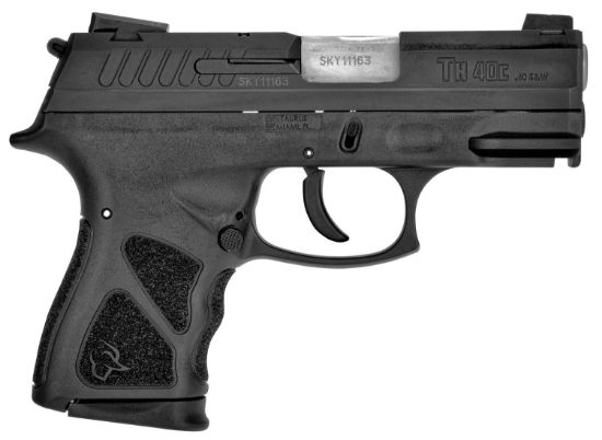 Picture of Taurus 1Th40c031 Thc Compact 40 S&W 15+1/11+1 3.54" Matte Stainless Steel, Barrel Matte Black Serrated Slide, Black Polymer Frame W/Picatinny Rail, Black Finger Grooved Polymer Grip, Right Hand 