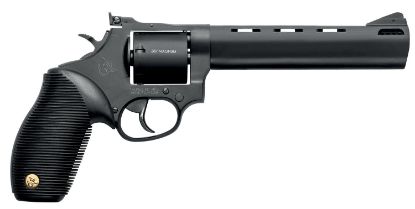 Picture of Taurus 2-692061 692 9Mm Luger, 38 Special +P Or 357 Mag Caliber With 6.50" Vent Rib Barrel, 7Rd Capacity Cylinder, Overall Matte Black Finish Steel & Black Ribber Grip Includes 2 Cylinders 