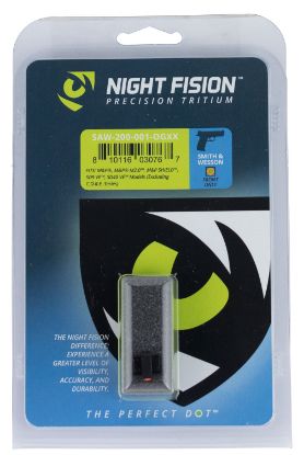 Picture of Night Fision Saw200001ogx Tritium Night Sights For Smith & Wesson Black | Green Tritium Orange Ring Front Sight 