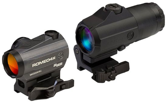 Picture of Sig Sauer Electro-Optics Sorj43111 Romeo4 And Juliet4 Combo Graphite/Black 1X/4X 20Mm/24Mm 2 Moa Red Ballistic Circle Dot Reticle 