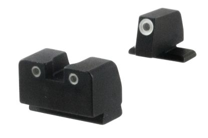 Picture of Ameriglo Sg181 Optic Compatible Sight Set For Sig Sauer Black | Green Tritium With White Outline Front Sight Green Tritium With White Outline Rear Sight 