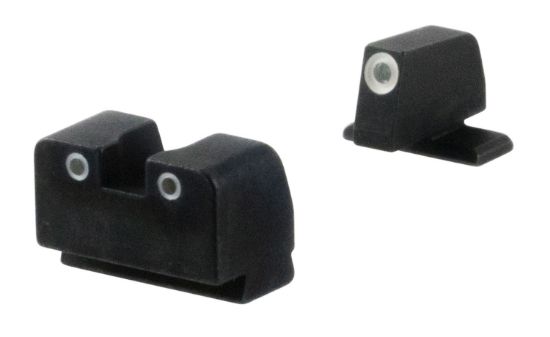 Picture of Ameriglo Xd181 Optic Compatible Sight Set For Springfield Armory Xd Black | Tall Green Tritium With White Outline Front Sight Tall Green Tritium With White Outline Rear Sight 