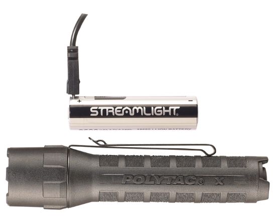 Picture of Streamlight 88610 Polytac X Usb Black 35/260/600 Lumens White Led 