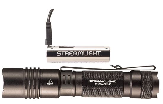 Picture of Streamlight 88082 Protac 2L-X Usb Flashlight Black Anodized 40/500 Lumens White Led 