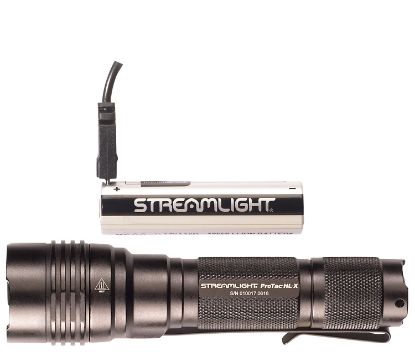 Picture of Streamlight 88084 Protac Hl-X Usb Flashlight Black Anodized 65/400/1000 Lumens White Led 