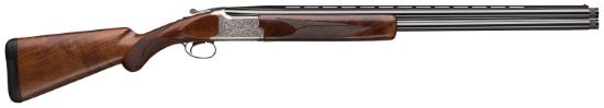 Picture of Browning 018142304 Citori White Lightning 12 Gauge With 28" Polished Blued Barrel, 3" Chamber, 2Rd Capacity, Silver Nitride Metal Finish & Gloss Oil Black Walnut Stock Right Hand (Full Size) 