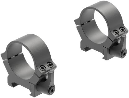 Picture of Leupold 174074 Qrw2 Cross-Slot Scope Ring Set Matte Black Steel 30Mm Tube Low Quick Release Picatinny/Weaver 