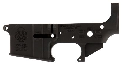 Picture of Spikes Stls029 Phu Spade Stripped Lower Receiver Multi-Caliber 7075-T6 Aluminum Black Anodized For Ar-15 