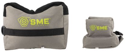 Picture of Sme Smegrf Front & Rear Gun Rest Inert Poly Bead Filled Shooting Bags, Suede Leather Topper, Non-Slip Bottom, 600D Polyester 