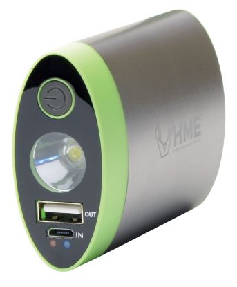 Picture of Hme Hw Hand Warmer With Light Abs Plastic Sliver W/Green Accent Rechargeable Lithium Ion 