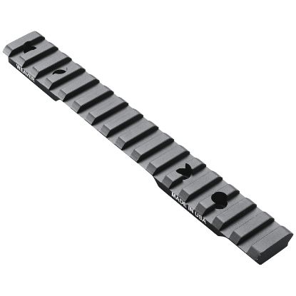 Picture of Weaver Mounts 99473 Multi-Slot Base Extended Black Anodized Aluminum Fits Browning Ab3 Short Action 