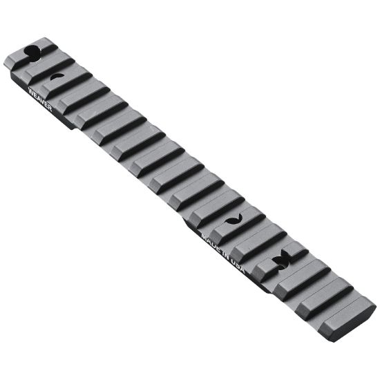 Picture of Weaver Mounts 99503 Multi-Slot Base Extended Black Anodized Aluminum Fits Remington 700 Short Action 