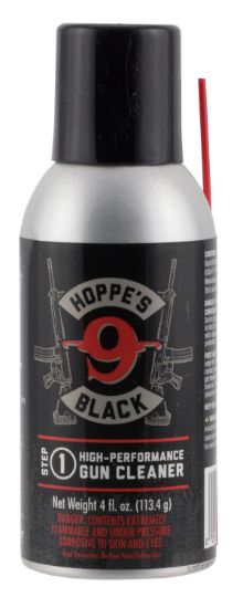 Picture of Hoppe's Hbc4a Black Gun Cleaner Removes Oil Grease Dirt 4 Oz. Aerosol Can With Extension Tube 