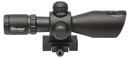 Picture of Firefield Ff13064 Barrage Matte Black 2.5-10X40mm Illuminated Red/Green Mil-Dot Reticle 