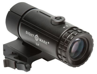 Picture of Sightmark Sm19063 T-3 Magnifier 3X With Flip To Side Mount Magnifier Matte Black 3X23mm 