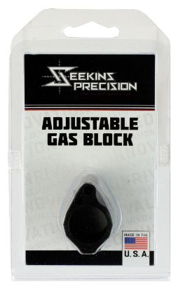 Picture of Seekins Precision 0011510031 Low Profile Adjustable Gas Block 1.37" X .94" Black Melonite 