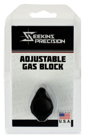 Picture of Seekins Precision 0011510031 Low Profile Adjustable Gas Block 1.37" X .94" Black Melonite 