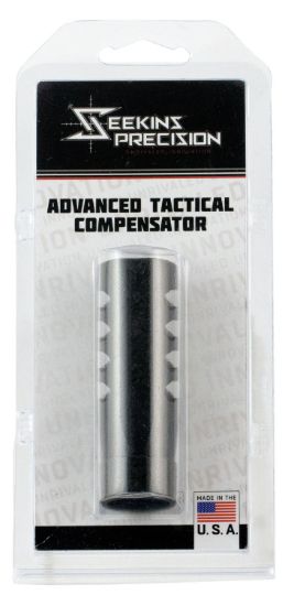 Picture of Seekins Precision 0011510039 Atc Muzzle Brake Black Melonite 416R Stainless Steel With 5/8"-24 Tpi Threads For 7.62X51mm Nato Ar-10 