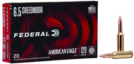 Picture of Federal Ae65crd2 American Eagle Rifle 6.5 Creedmoor 120 Gr Open Tip Match 20 Per Box/ 10 Case 